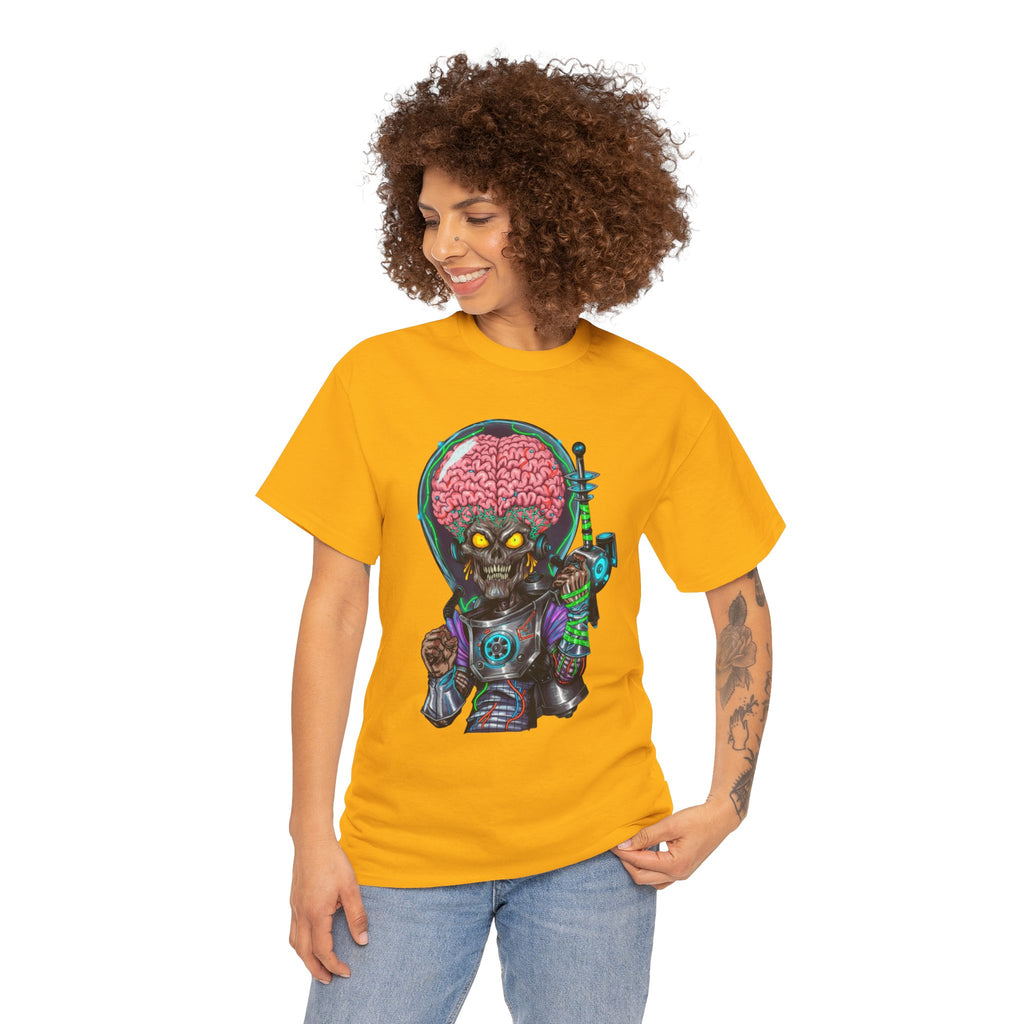 Camiseta gráfica alien de ciencia ficción – diseño ilustrado unisex