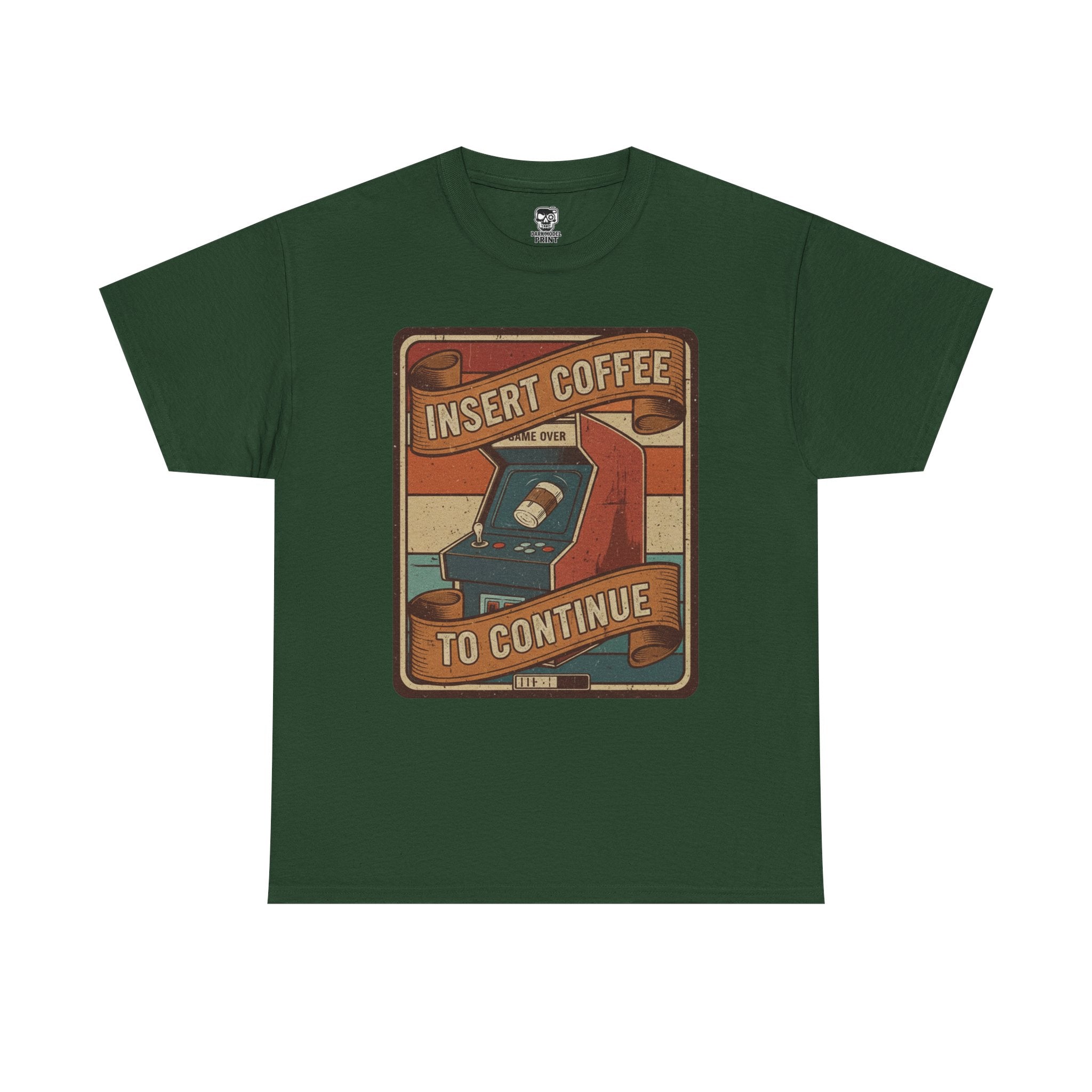 Retro Coffee Arcade Unisex Heavy Cotton Tee