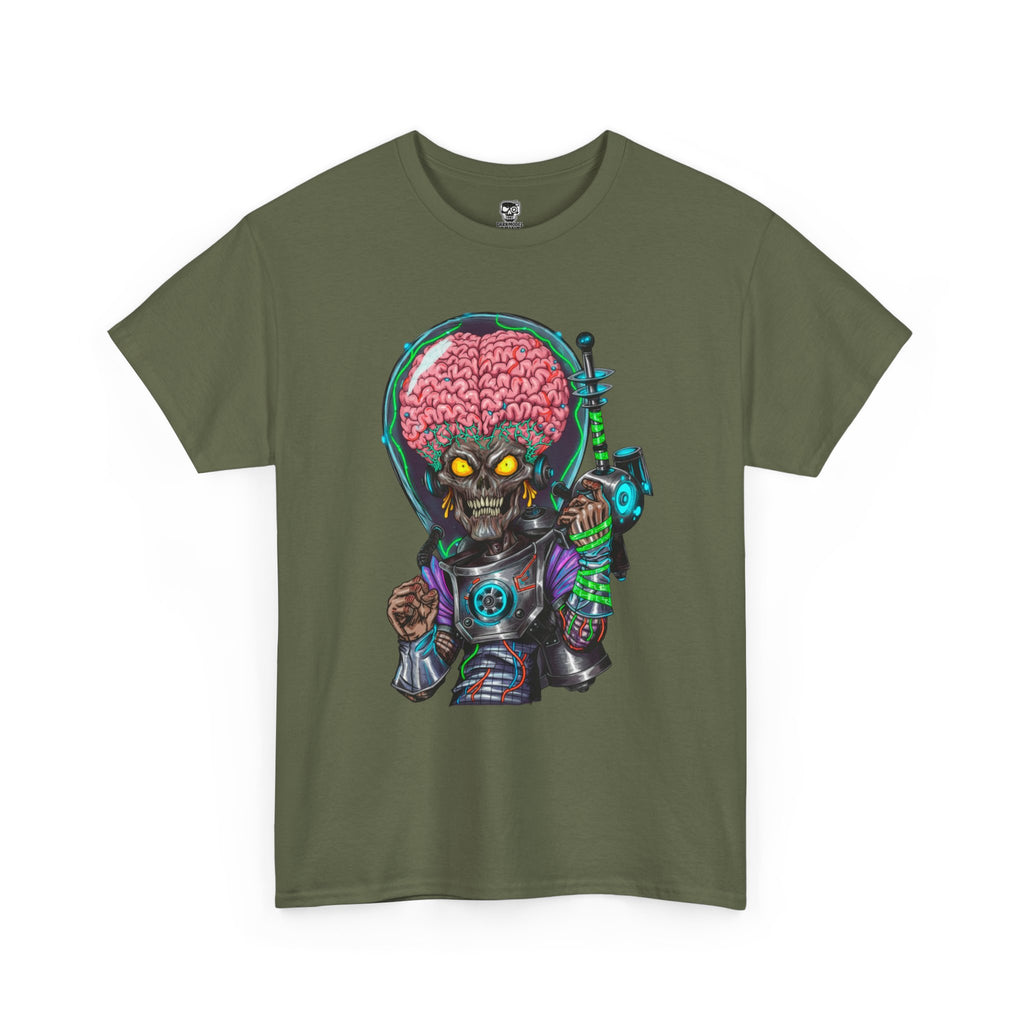 Camiseta gráfica alien de ciencia ficción – diseño ilustrado unisex