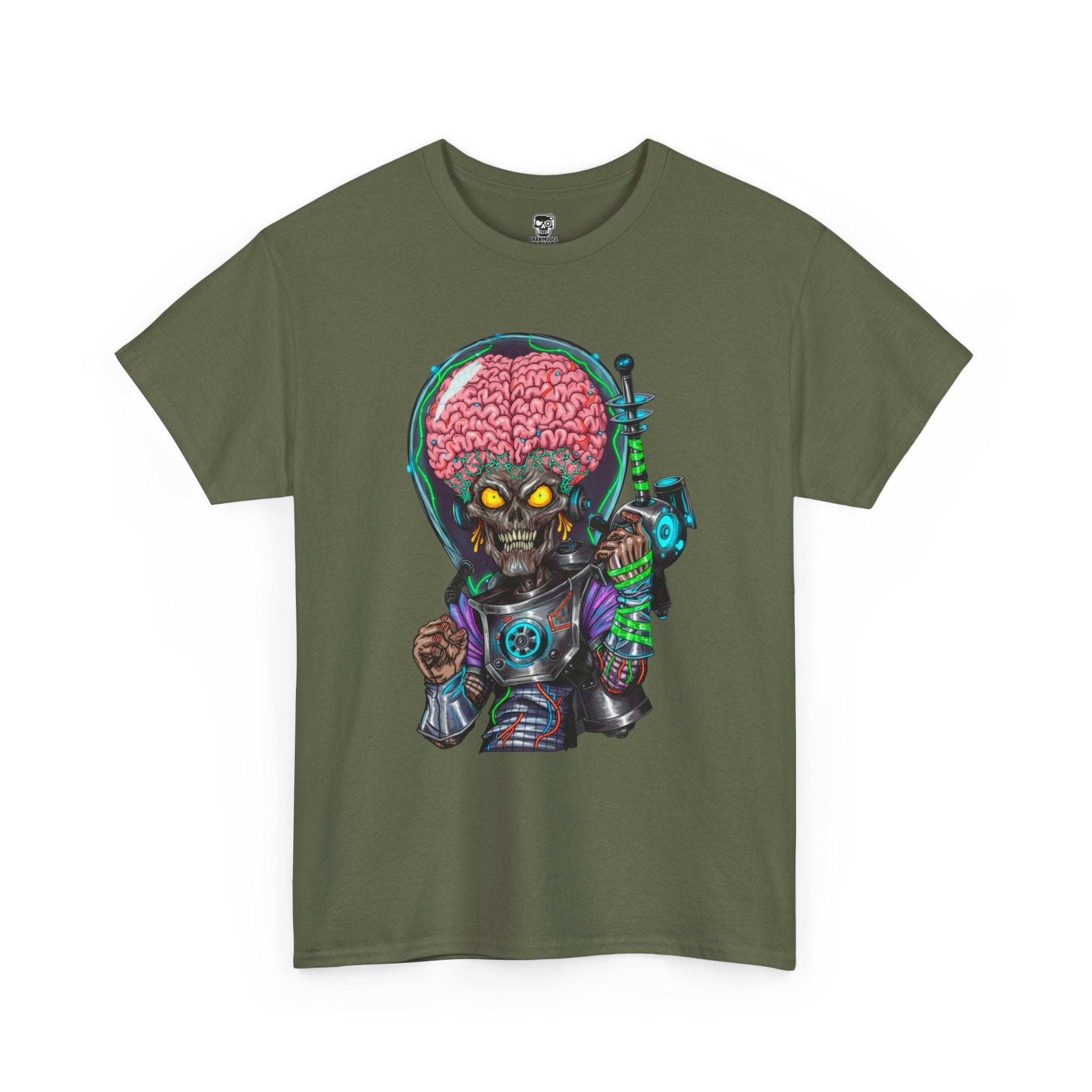 Camiseta gráfica alien de ciencia ficción – diseño ilustrado unisex