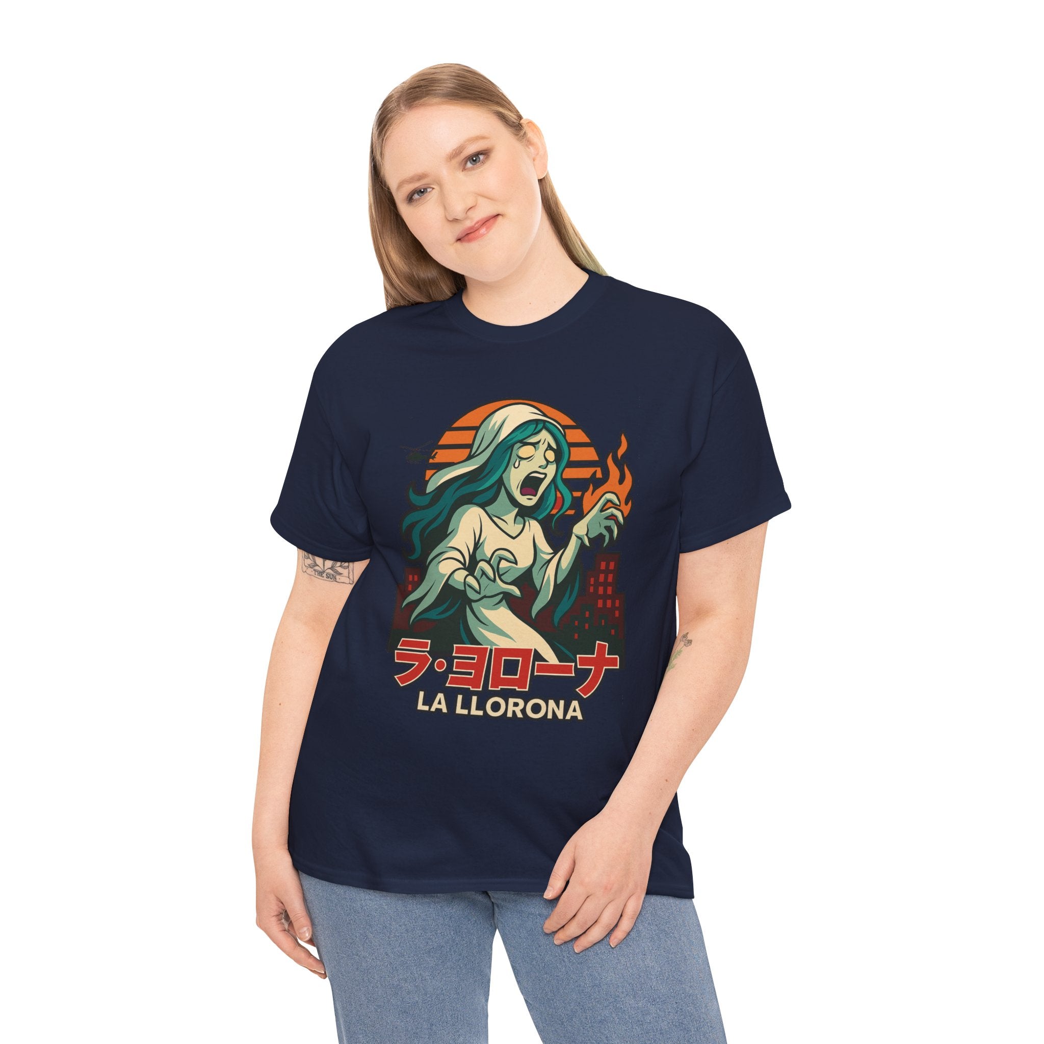 La Llorona Ghost Graphic Tee - Unisex Heavy Cotton Shirt