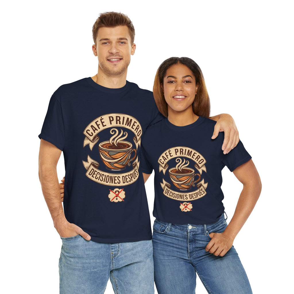 Café Primero Heavy Cotton Tee - Perfect for Coffee Lovers