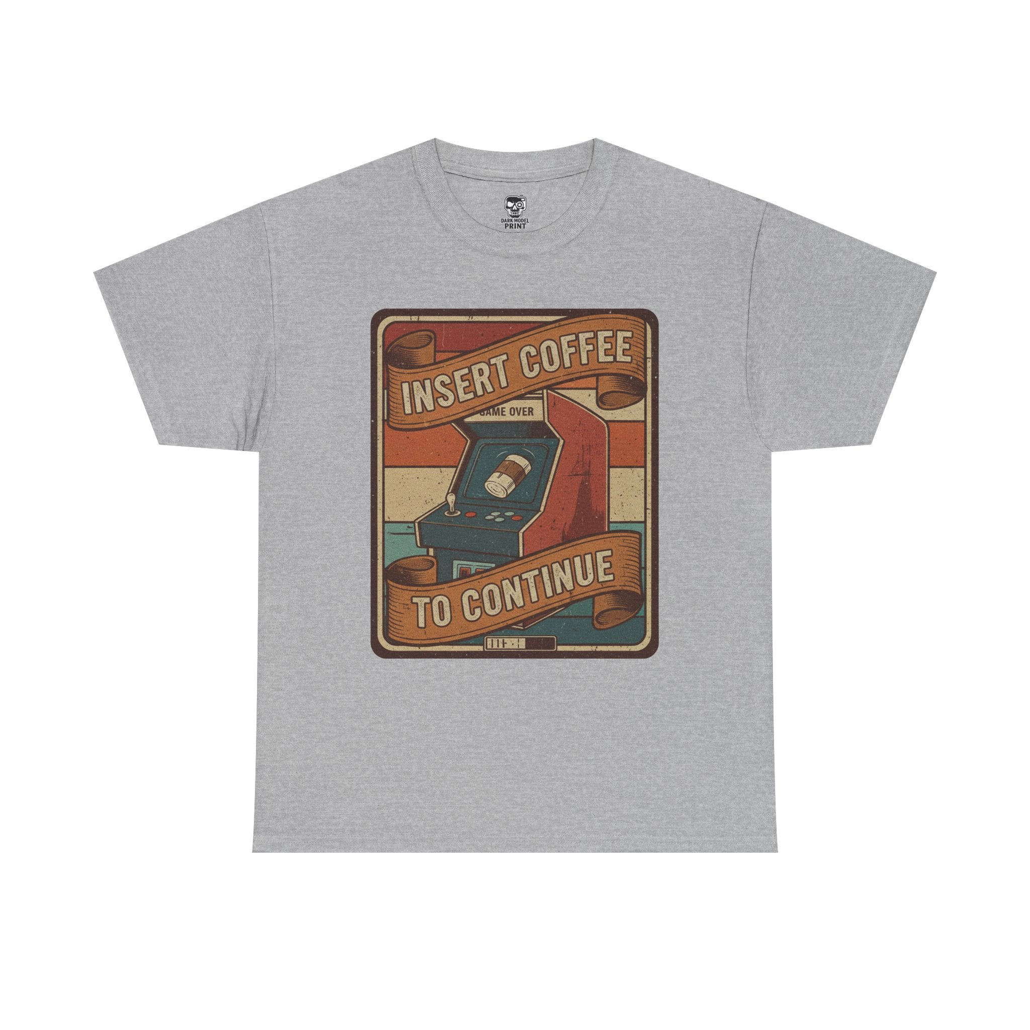 Retro Coffee Arcade Unisex Heavy Cotton Tee