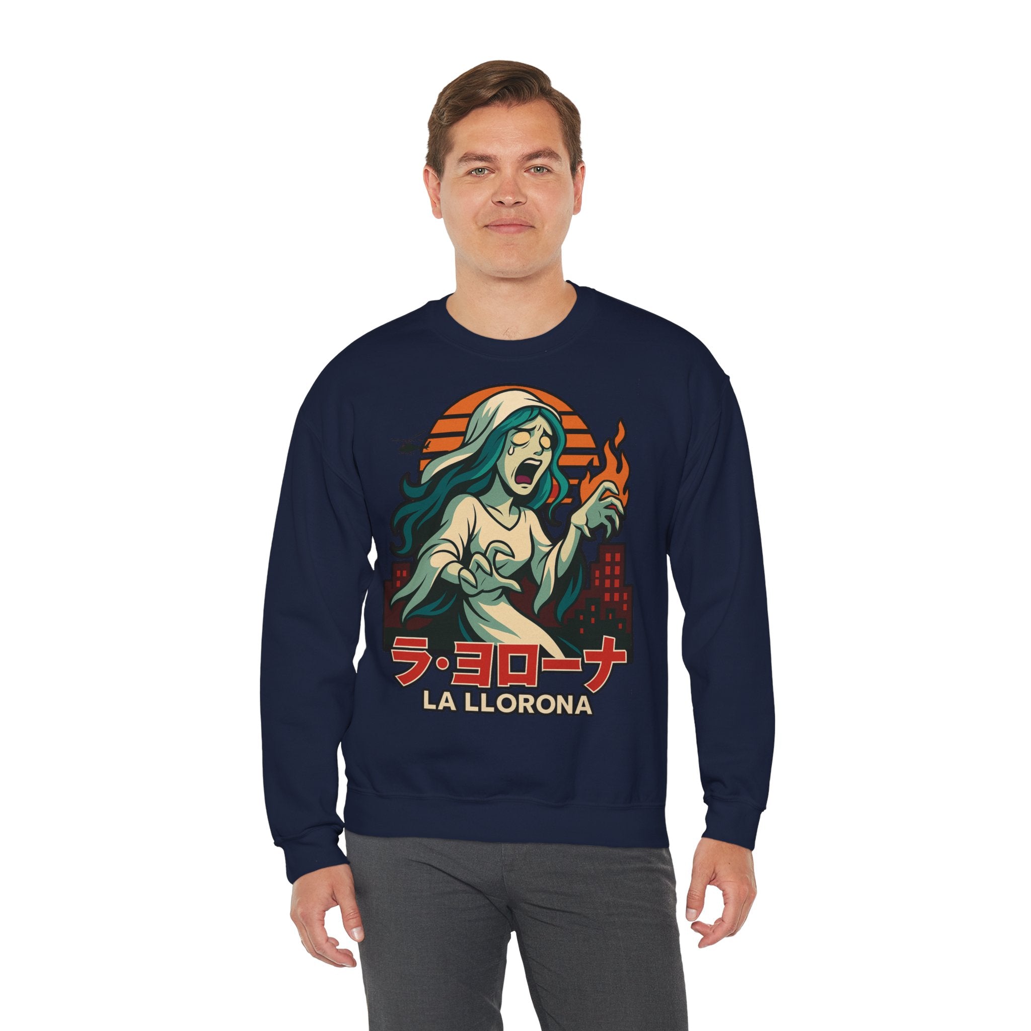La Llorona Crewneck Sweatshirt - Unisex Heavy Blend™ - Spooky Halloween Apparel