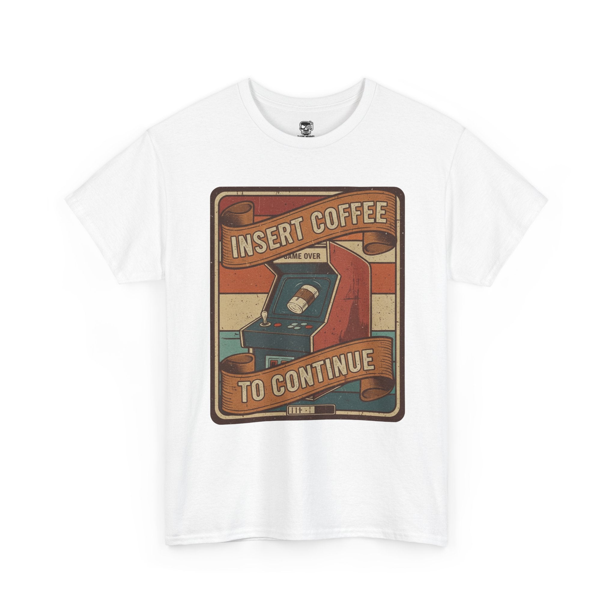 Retro Coffee Arcade Unisex Heavy Cotton Tee