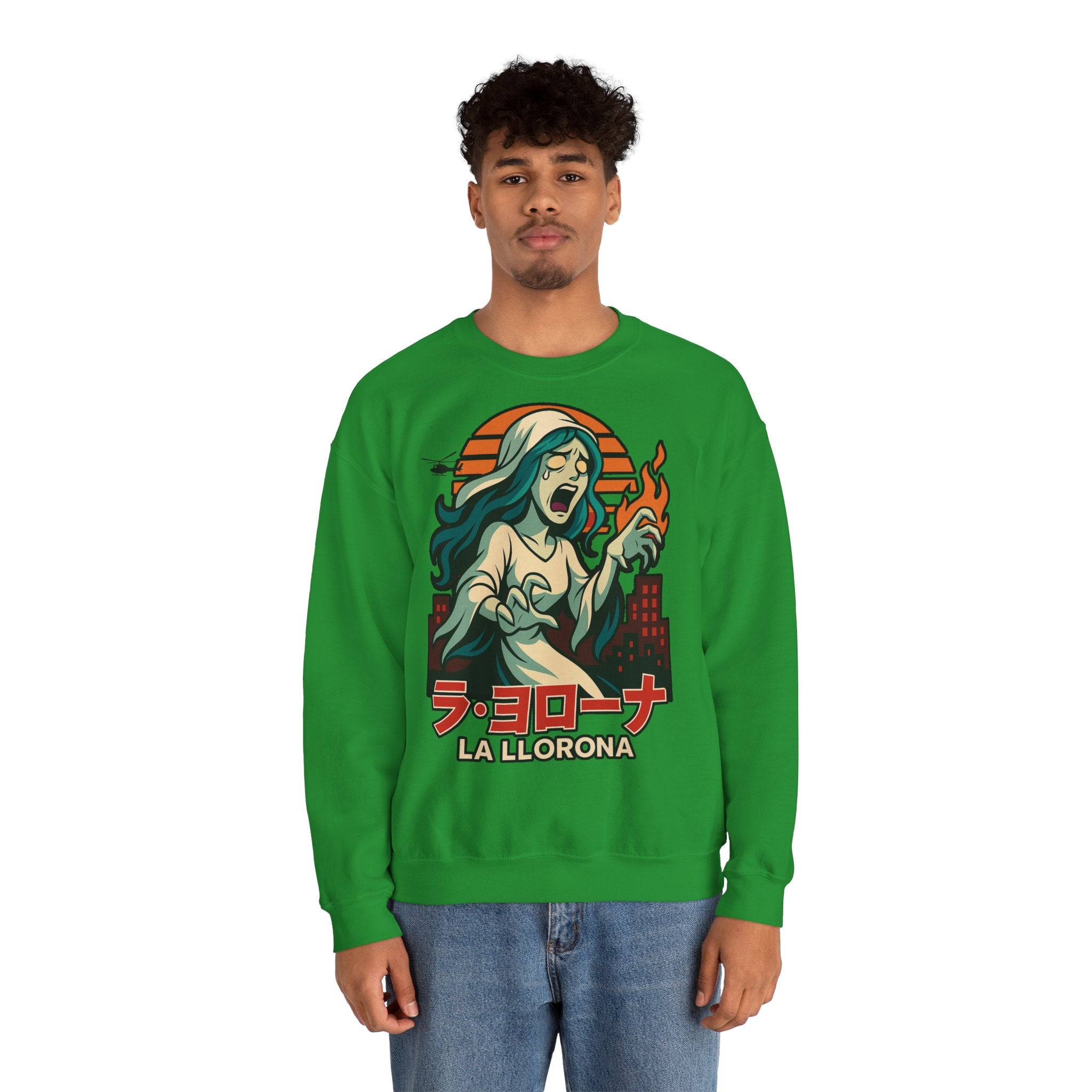 La Llorona Crewneck Sweatshirt - Unisex Heavy Blend™ - Spooky Halloween Apparel