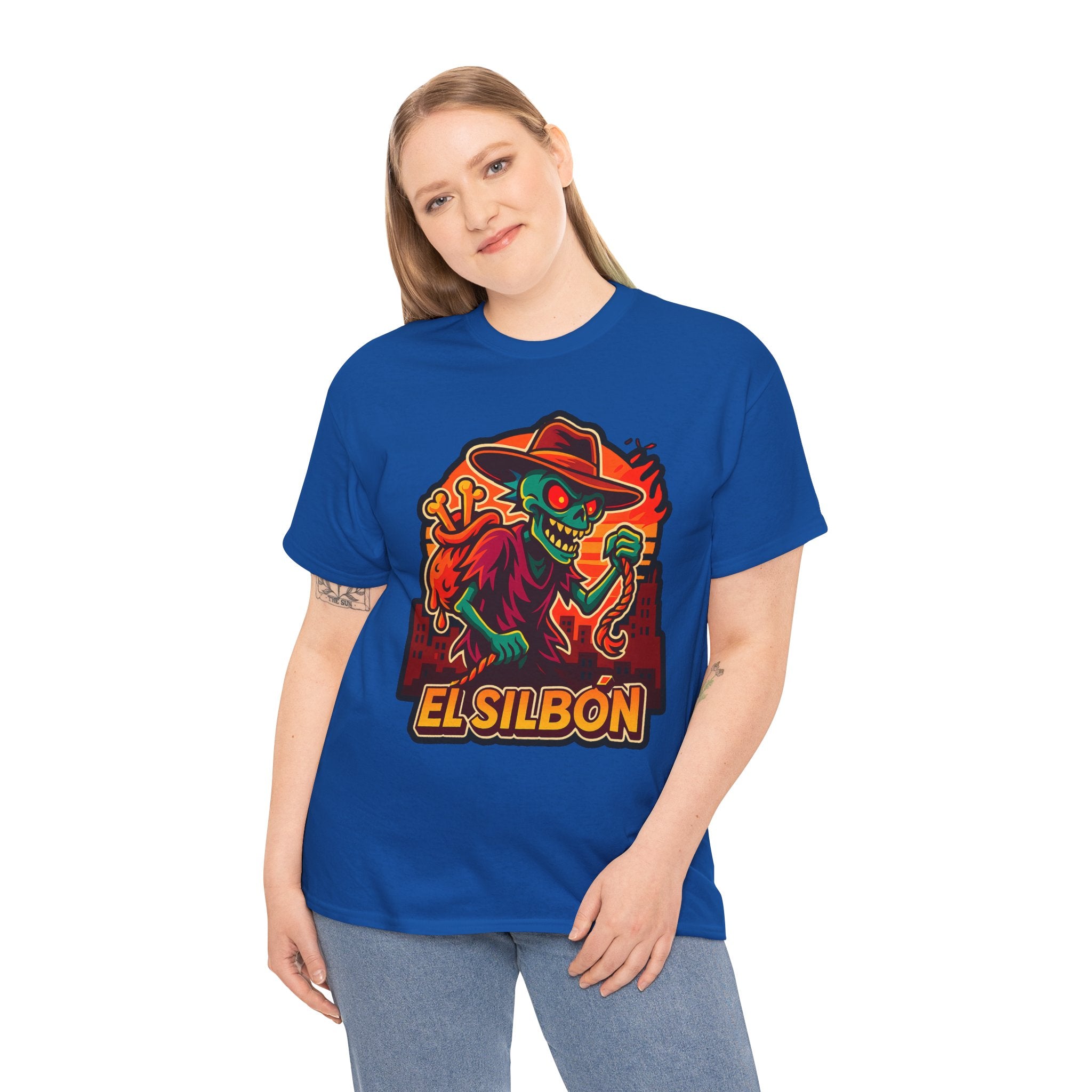 El Silbón Graphic Heavy Cotton Tee - Spooky Halloween Style