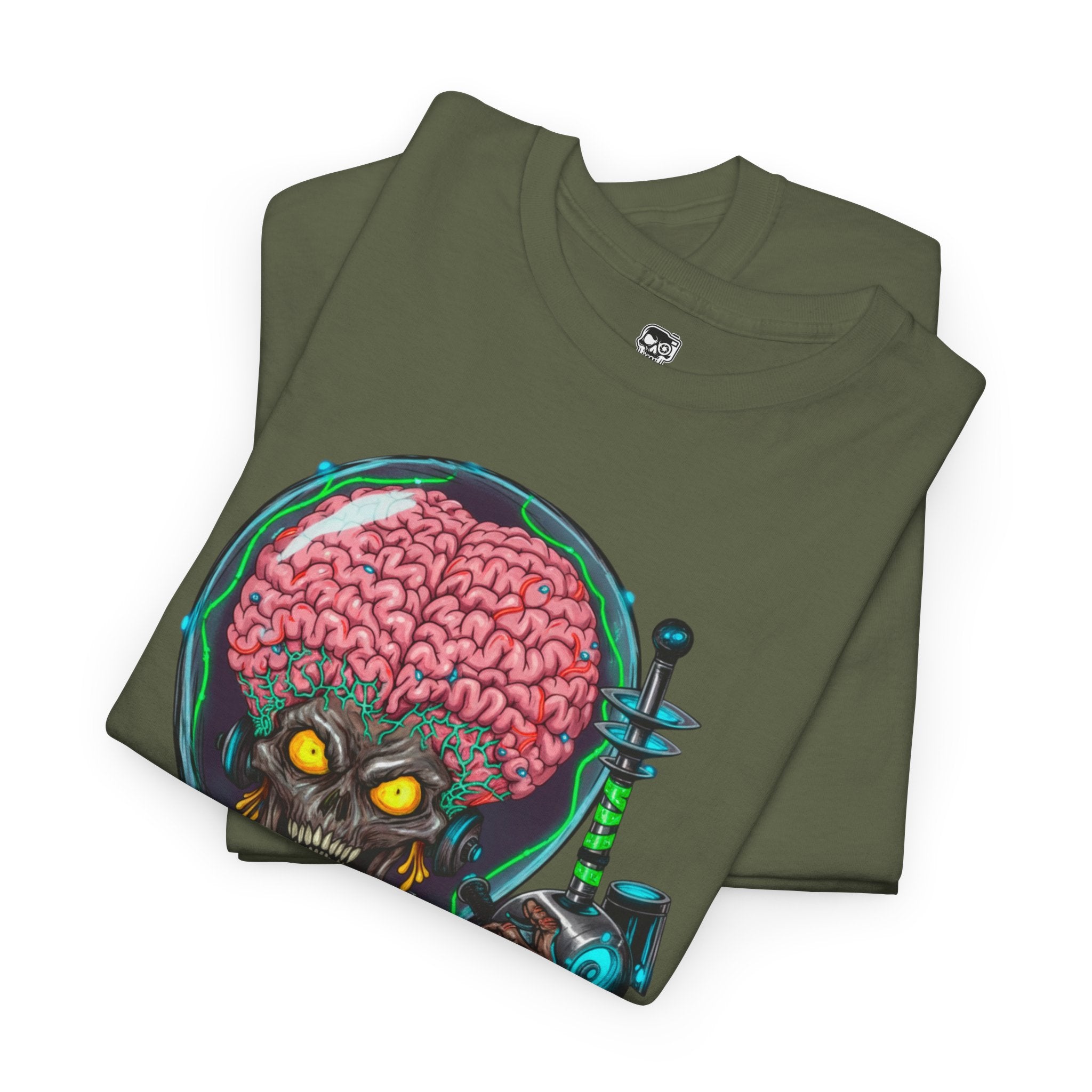 Camiseta gráfica alien de ciencia ficción – diseño ilustrado unisex