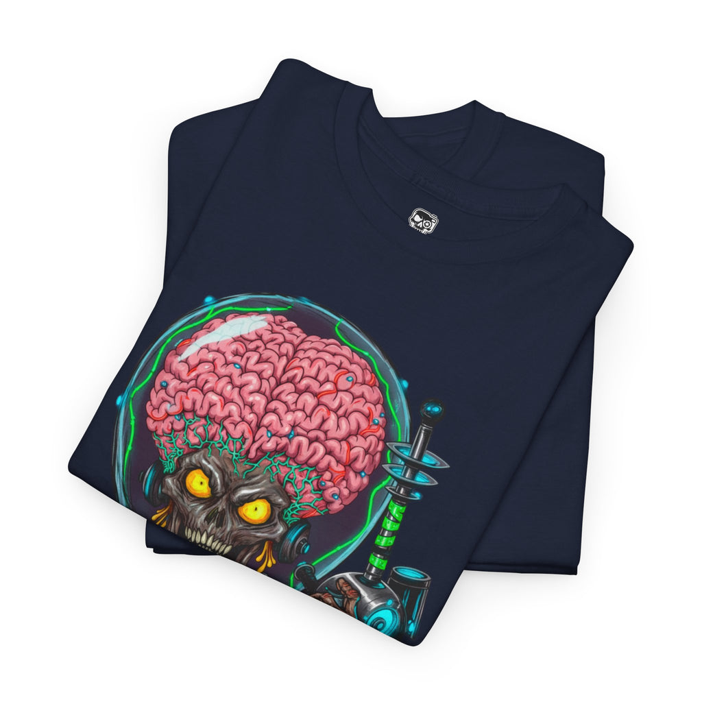 Camiseta gráfica alien de ciencia ficción – diseño ilustrado unisex