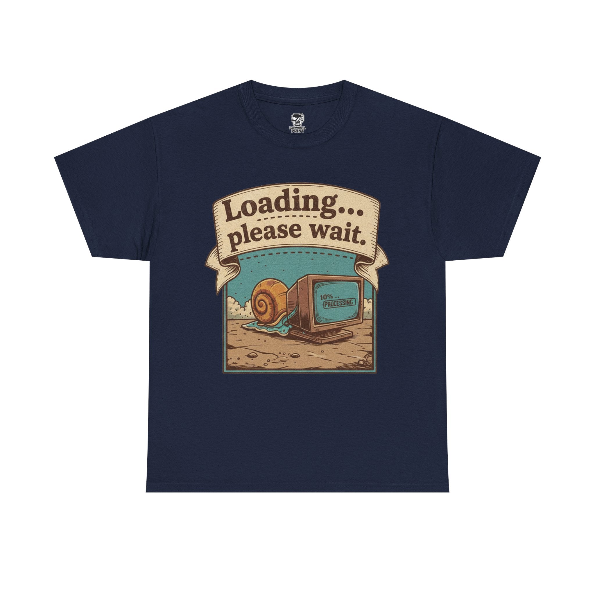 Funny Loading Please Wait Unisex Heavy Cotton Tee