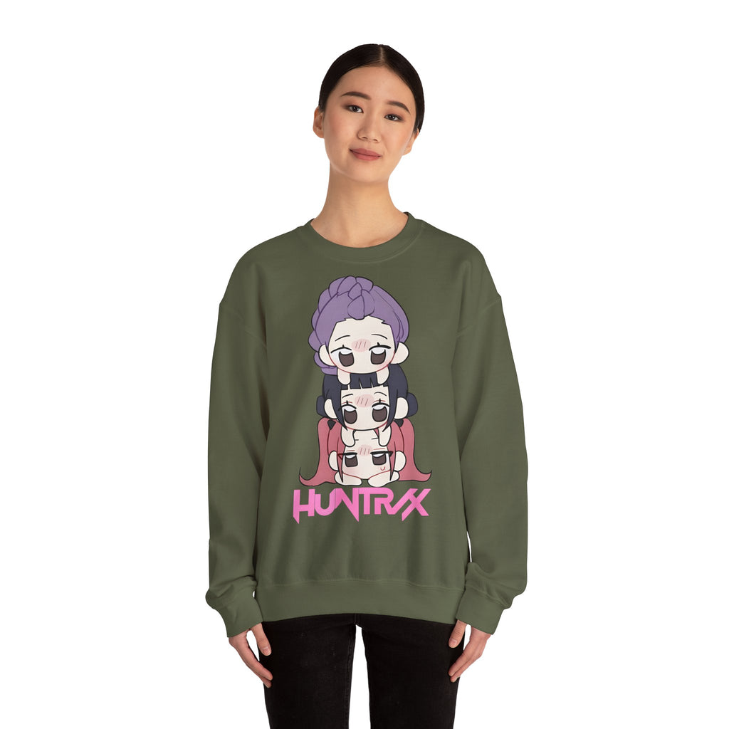 Chic Cartoon Sweatshirt with HUNTRXX Design
