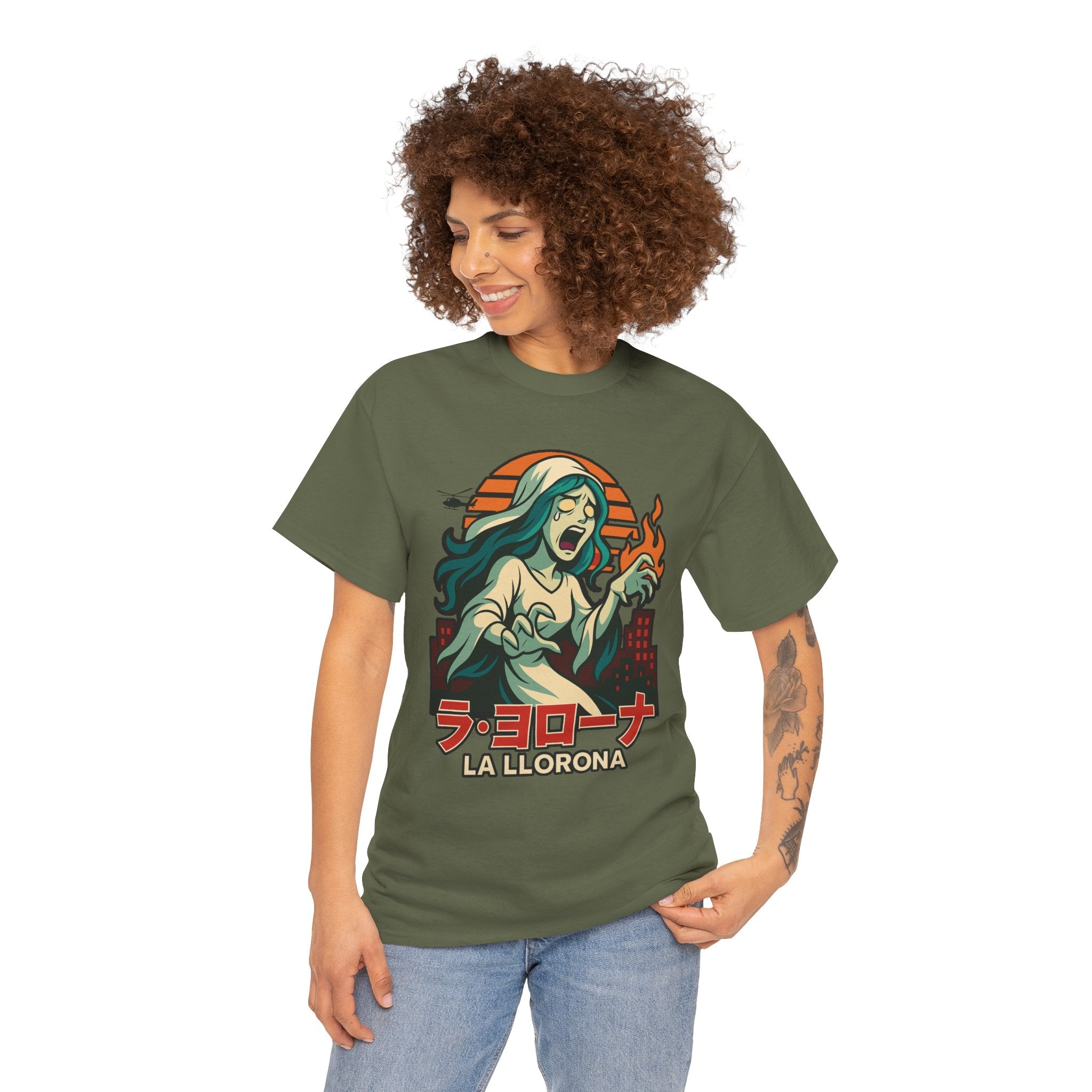 La Llorona Ghost Graphic Tee - Unisex Heavy Cotton Shirt