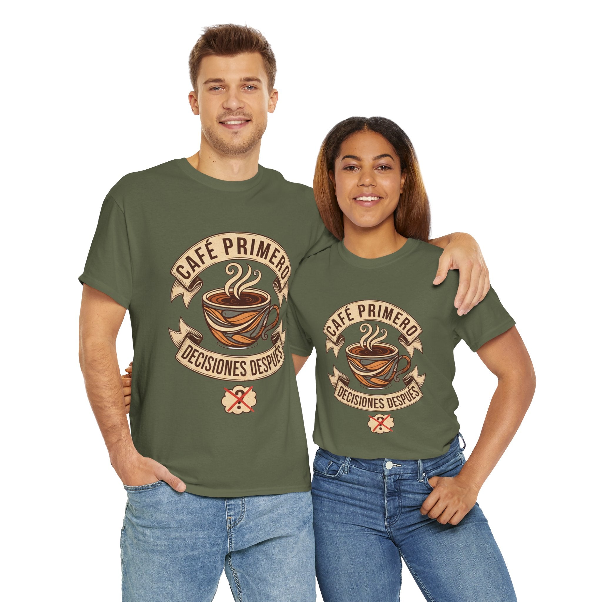 Café Primero Heavy Cotton Tee - Perfect for Coffee Lovers