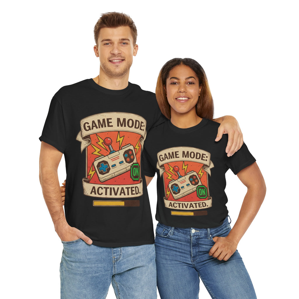 Game Mode Activated Unisex Heavy Cotton Tee - Perfect Gift for Gamers