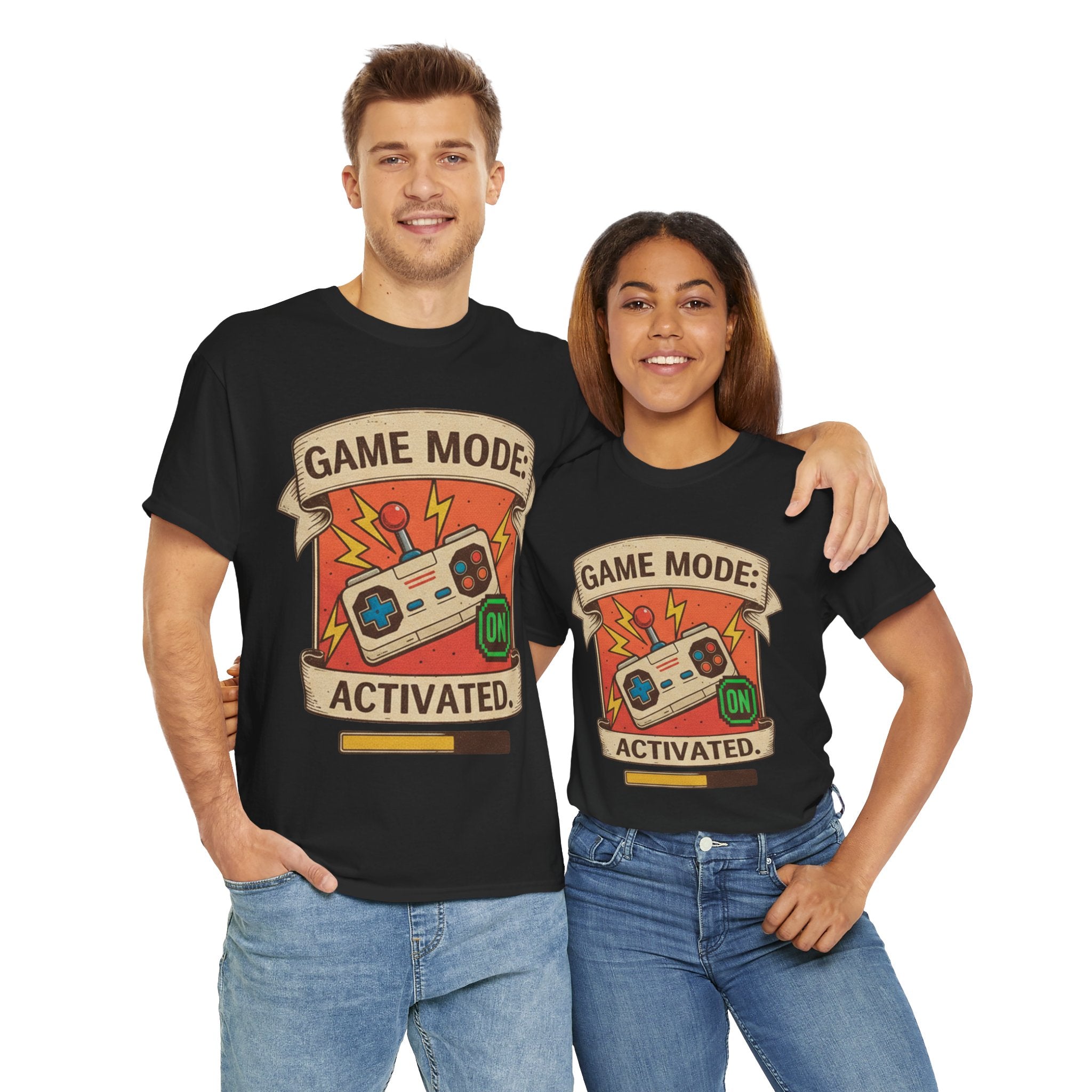 Game Mode Activated Unisex Heavy Cotton Tee - Perfect Gift for Gamers
