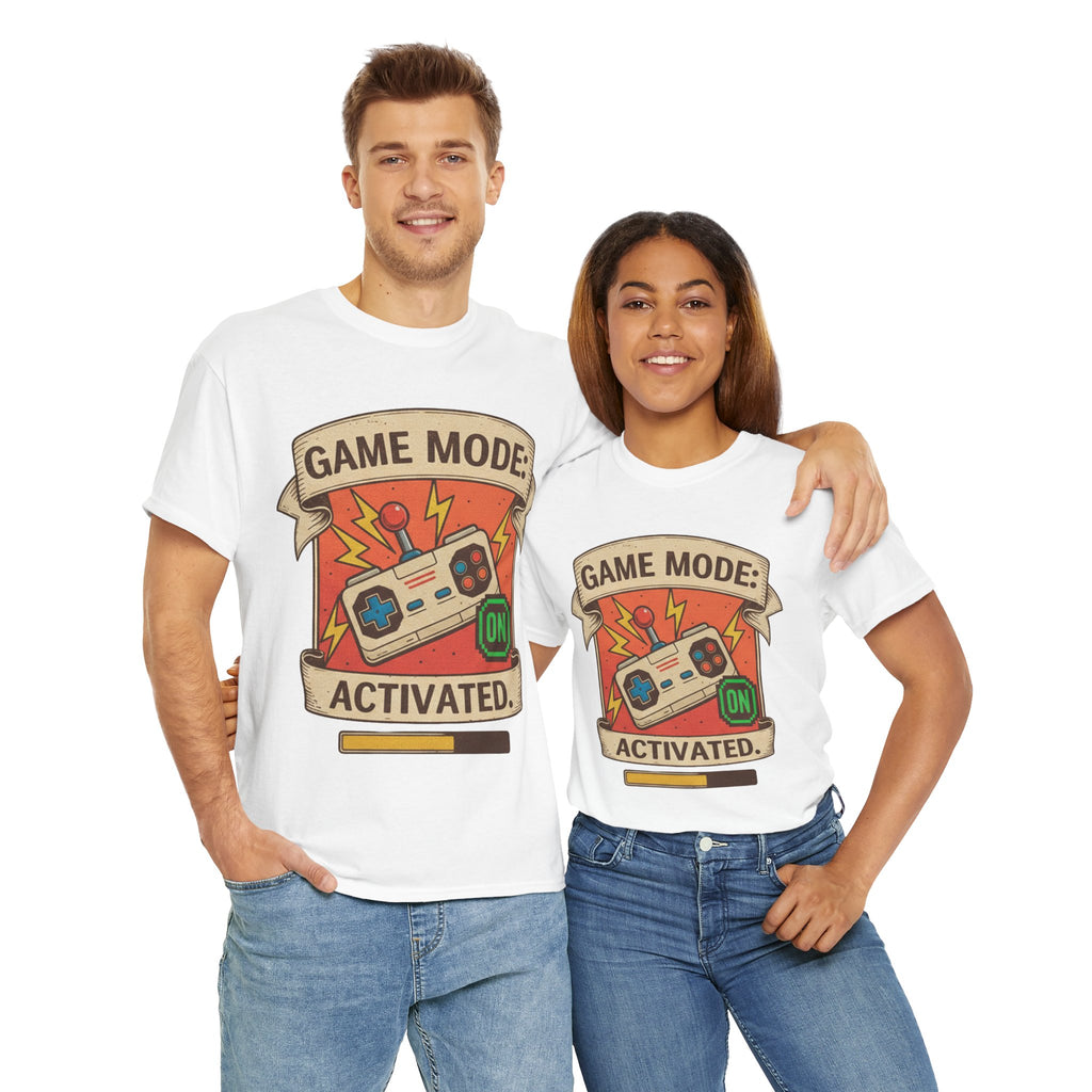 Game Mode Activated Unisex Heavy Cotton Tee - Perfect Gift for Gamers