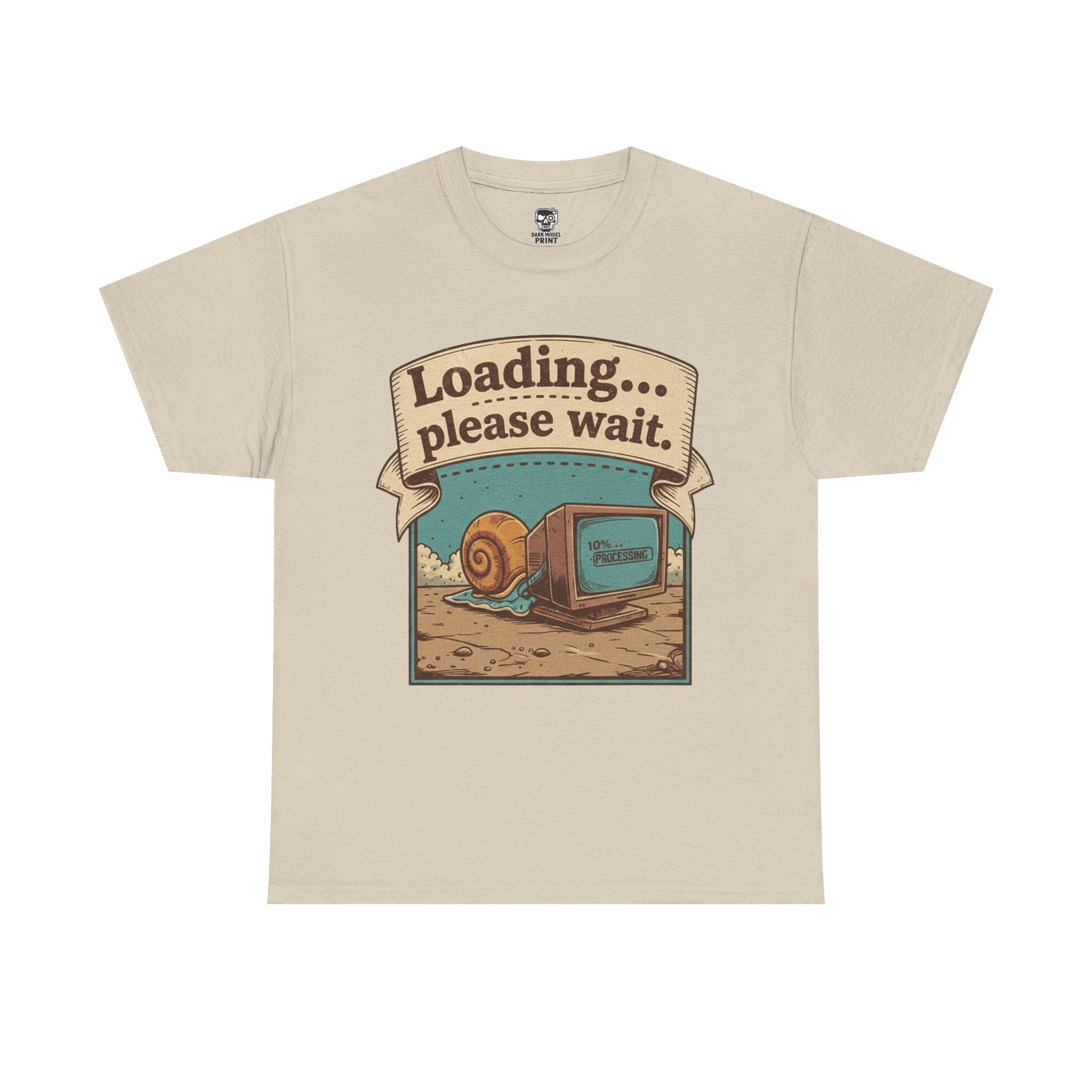 Funny Loading Please Wait Unisex Heavy Cotton Tee