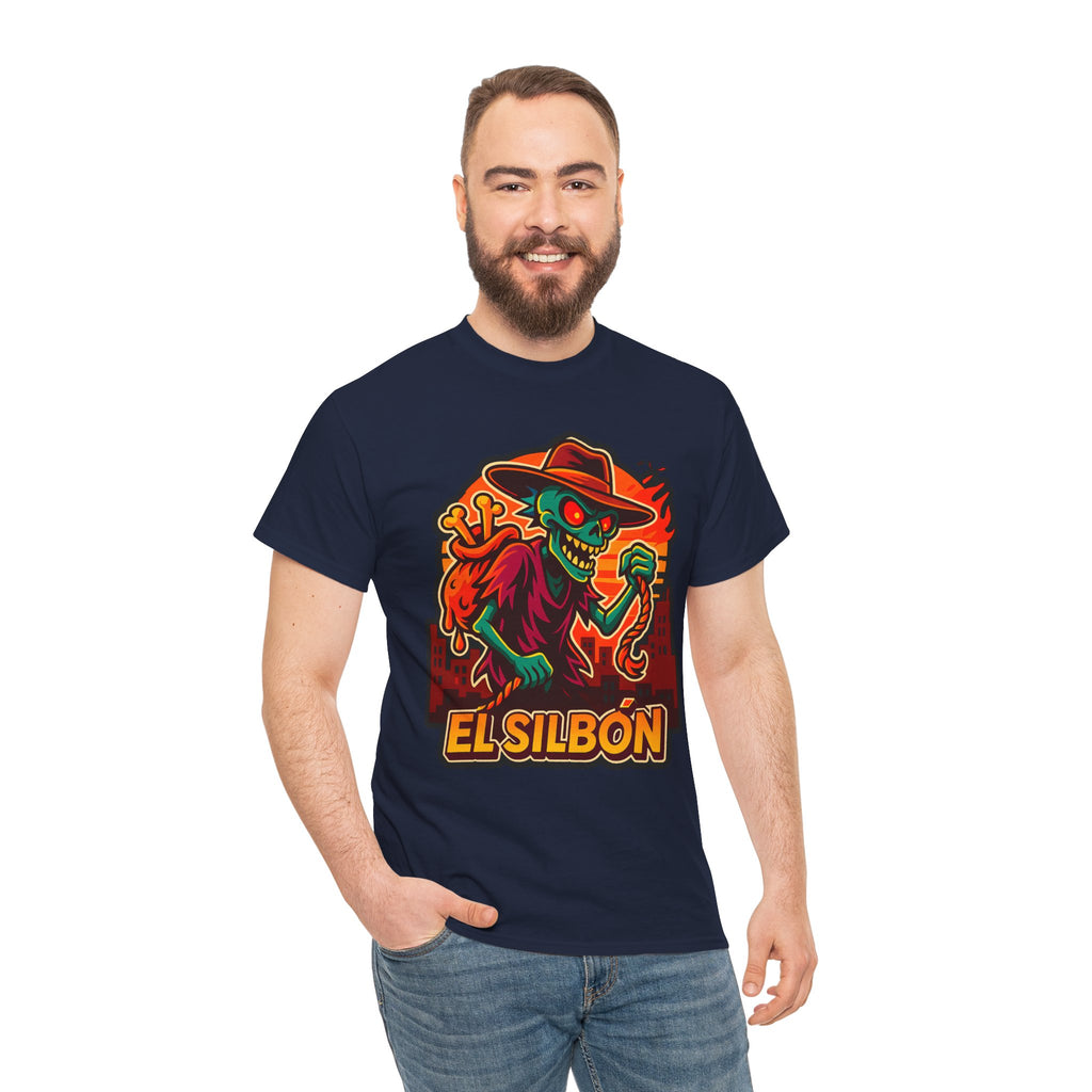 El Silbón Graphic Heavy Cotton Tee - Spooky Halloween Style
