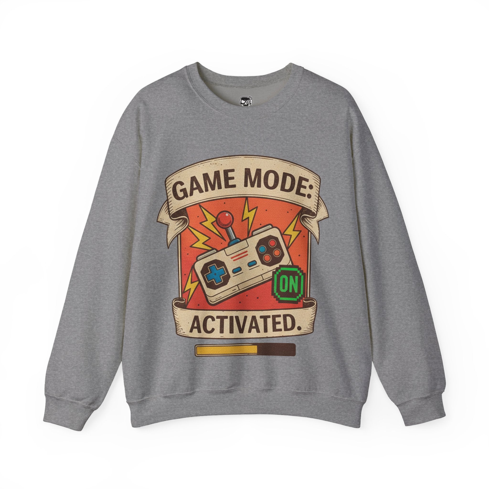 Game Mode Activated Crewneck Sweatshirt for Gamers