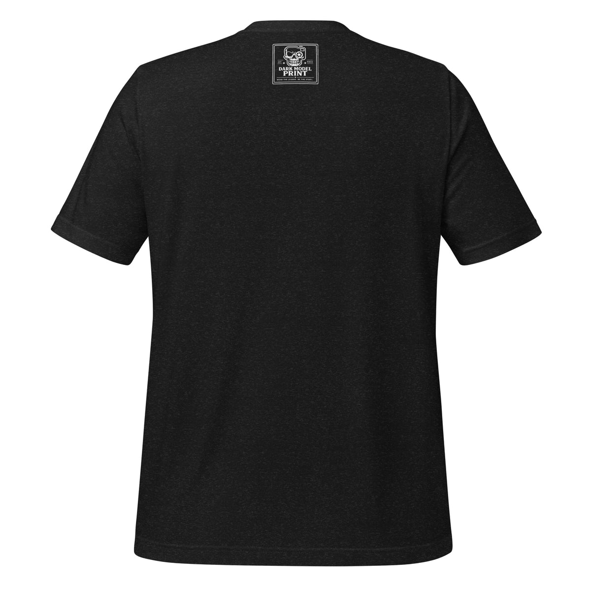 Camiseta El Chupacabras – Criatura del Folclore, color negro jaspeado – vista trasera